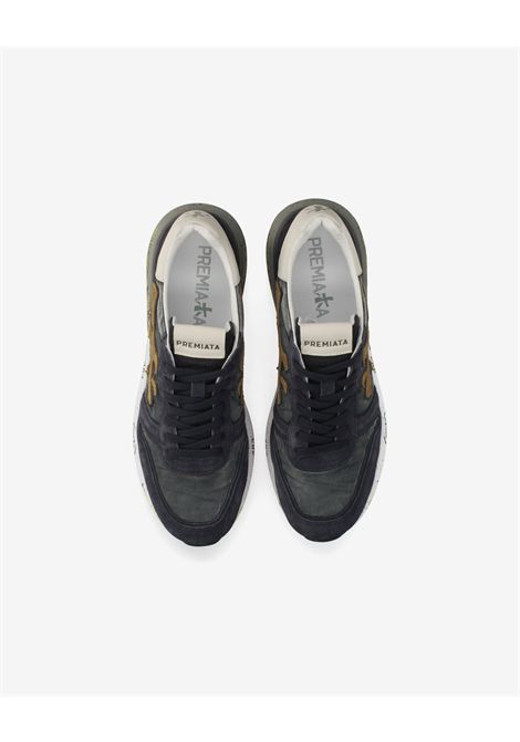 Premiata Mick 8435 Sneaker in Navy Suede Men's PREMIATA |  | MICK VAR8435
